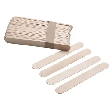 

10PCS Waxing Wax Wooden Disposable Bamboo Sticks Spatula Tongue Depressor Kit Beauty Tool Hair Removal Cream Depilatory
