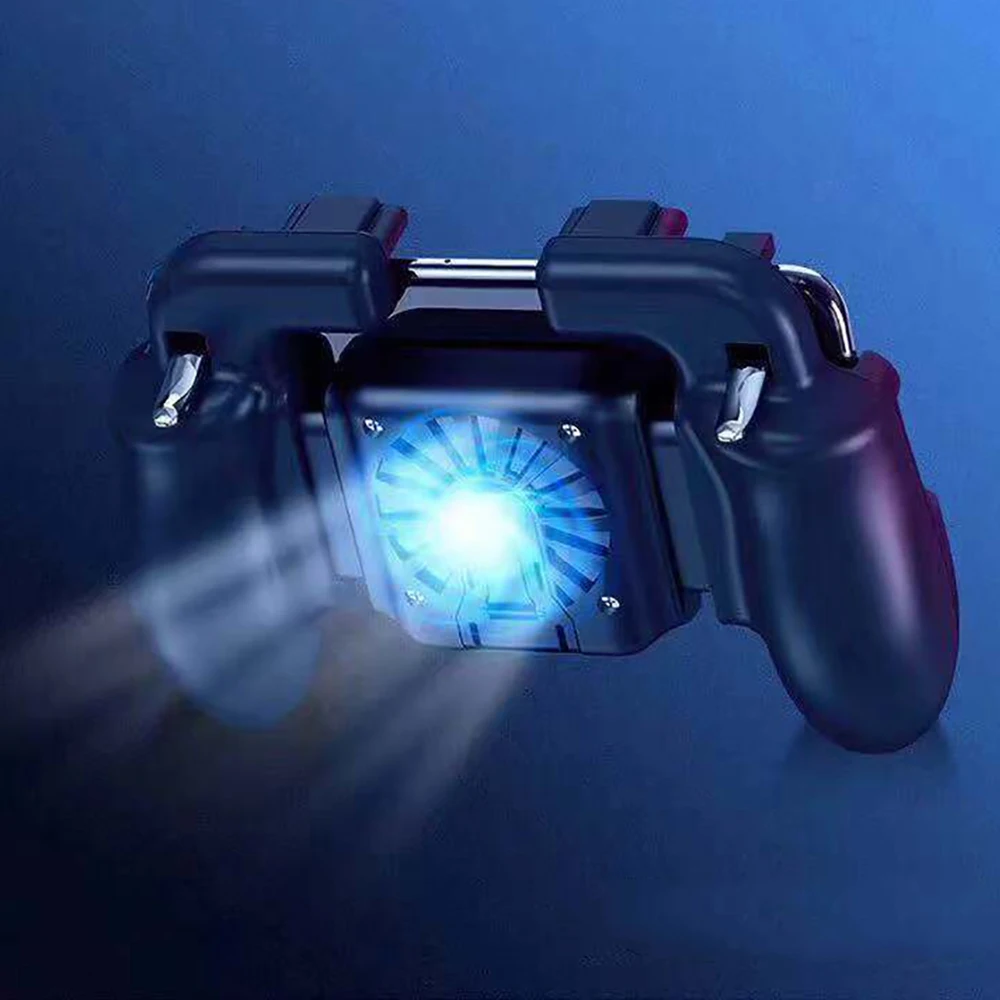  H5 PUBG Mobile Phone Game Trigger Controller Holder Gamepad Joystick Cooler Fan