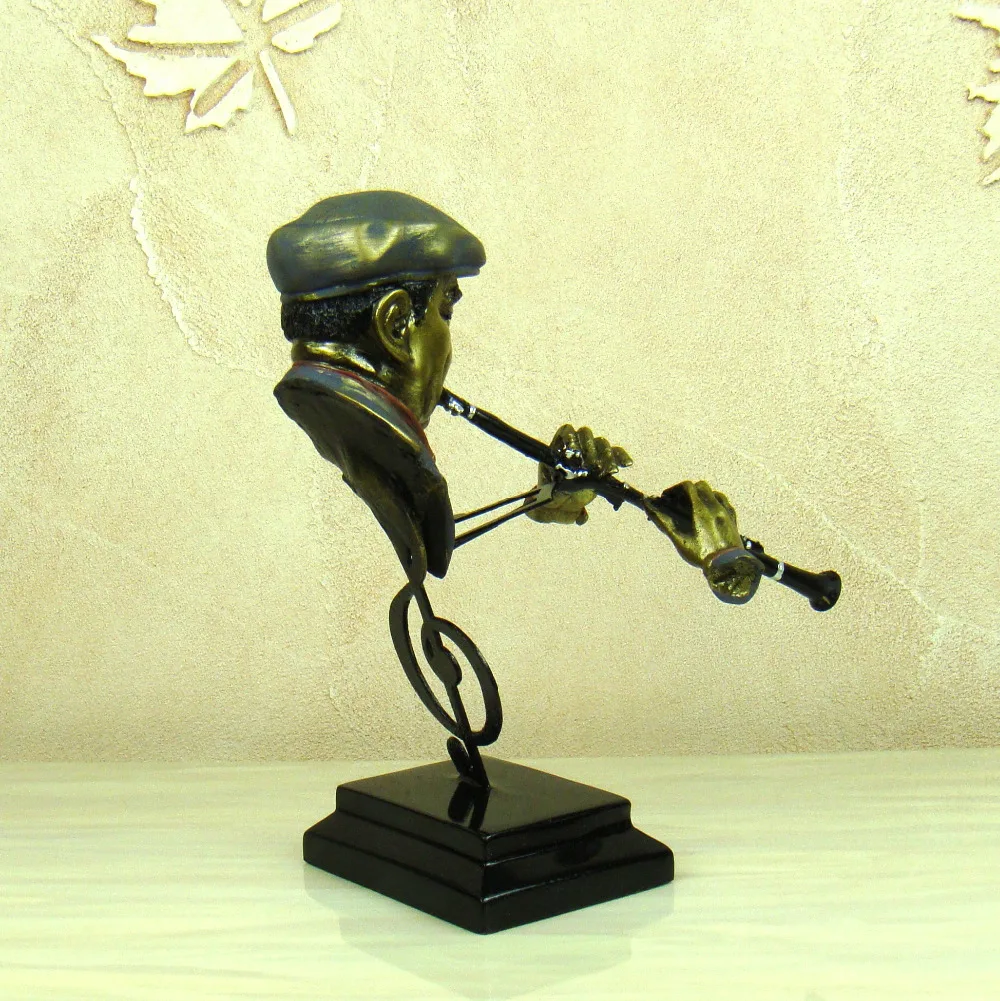 Абстрактная скульптура игрока из смолы ручной работы Piper, скульптура музыканта, украшение, искусство и ремесло, подарок, орнамент, аксессуары
