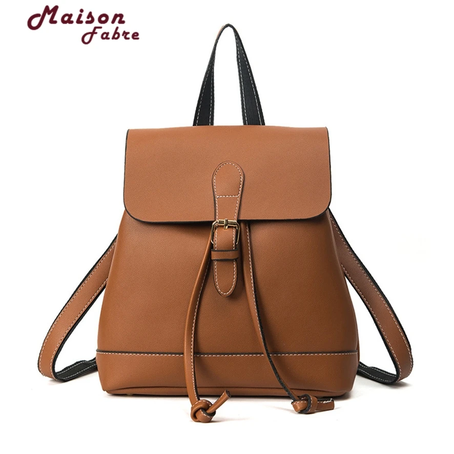 

Design PU Leather Backpack Women Backpacks For Teenage Girls School Bags Black Summer Brand Vintage Backpack Mochilas Mujer #23