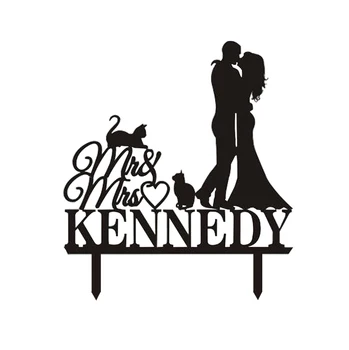 

Wedding Decoration Sign Wedding Cake TopperPersonalized with Last Name Acrylic Cake Topper
