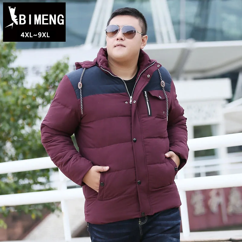 

Bi Mengchao brand men's fat add fertilizer increased fat people in long Mianfu hoodie coat jacket loose fat tide  MF1109