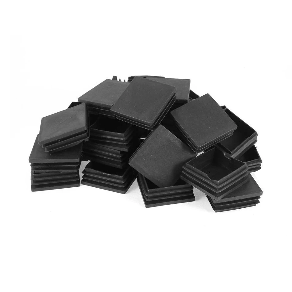 GSFY-пластик квадратный заглушки трубки вставные заглушки 50x50 мм 30 шт. черный