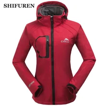 SHIFUREN – veste coupe-vent chaude pour femme, à capuche, doublure polaire, à manches longues, pour Camping, randonnée, escalade, S-XXL