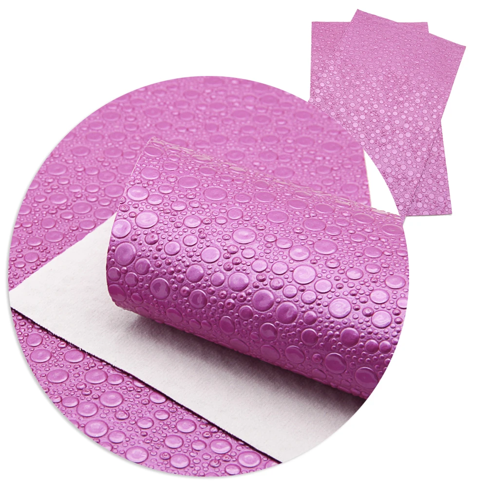

New Big Size 30*140cm Solid Color Dots Synthetic Leather Patchwork For Hair Bow Handbags Handmade Materials DIYs,1Yc4317