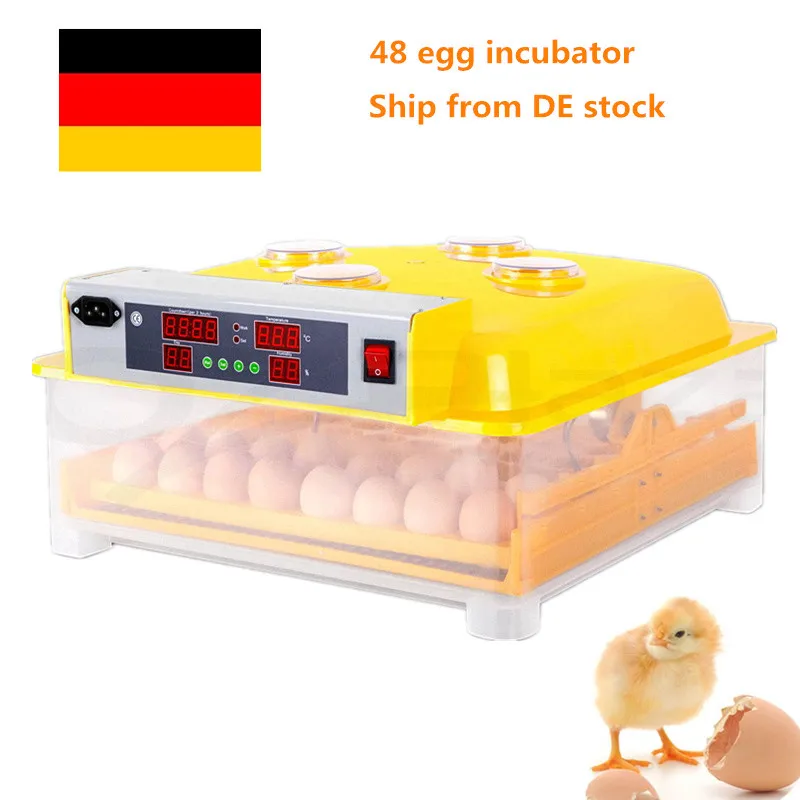 

Automatic Electric Digital Temperature Eggs Incubator Household mini 48 Pieces Chicken Hatching Machine Incubation Equipment