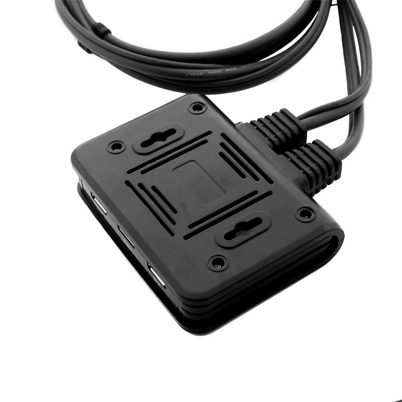 1X2 порт USB HDMI KVM переключатель с кабелем для клавиатуры двойным монитором