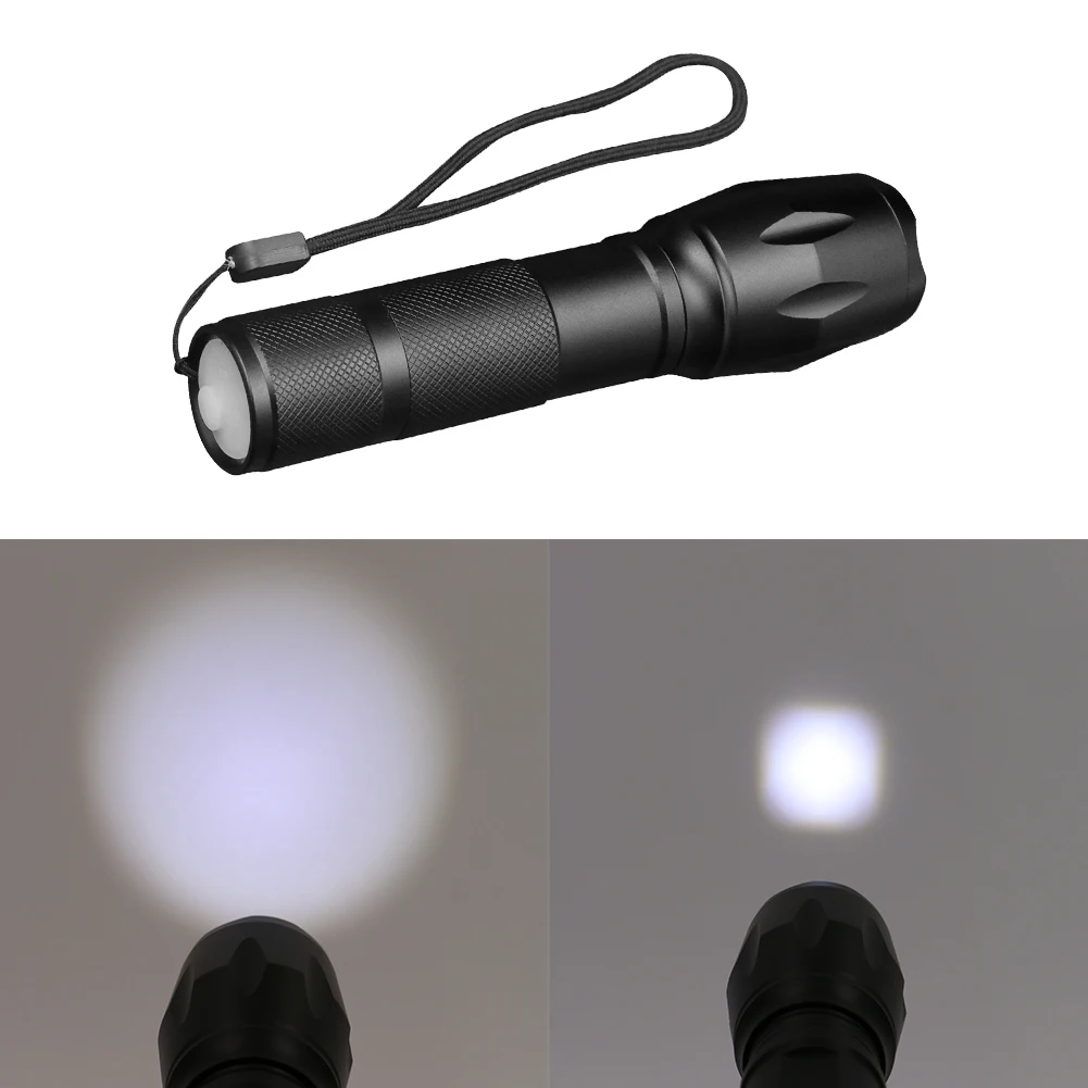 

Led flashlight XML-T6 LED Torch Zoomable Flashlight Torch light lamp LED torche spotlight Blach flash light torch