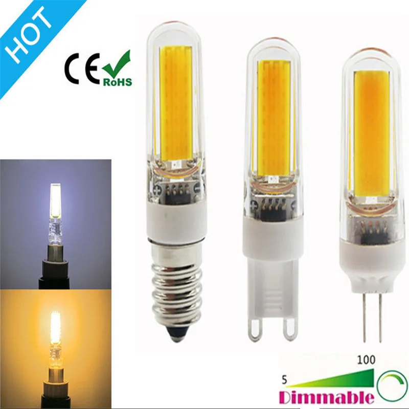 10X Новый Bombillas G9 LED 2609 COB лампа люстра лампы с регулируемой яркостью Светодиодная E14