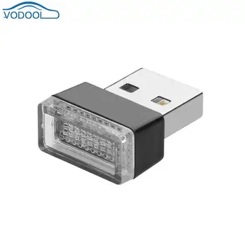 

VODOOL Mini Car Interior Atmosphere Light USB LED Cigarette Lighter Lighting Universal Automobile Feet Lamp Decoration Lights