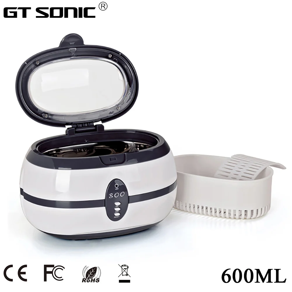 GT sonic 600 мл ультра sonic очиститель для ванной Таймер Ювелирные изделия кисточки очки Маникюр камни резаки для SIM карт зубные бритвы запчасти ультразвук - Цвет: VGT 800