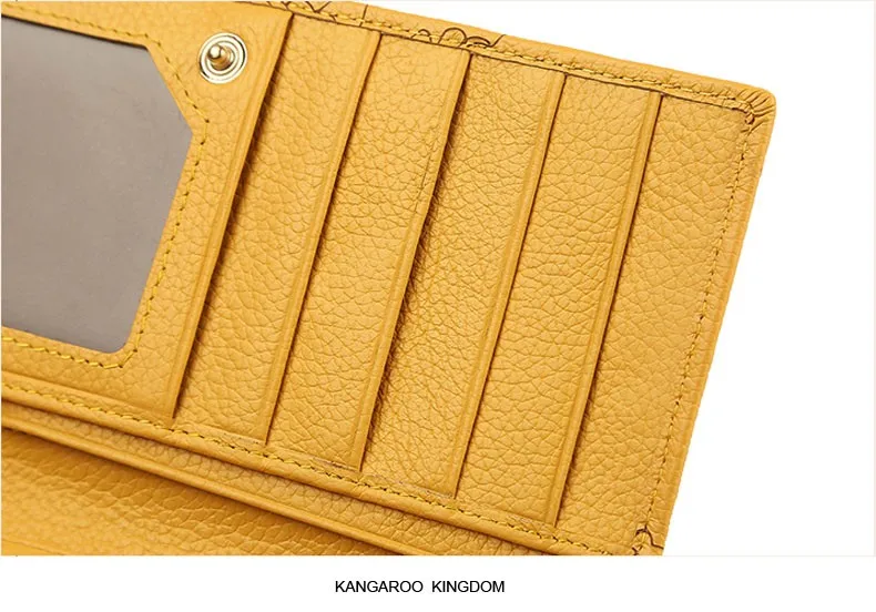 Kangaroo Kingdom, известный бренд, женские кошельки, Длинный кошелек из натуральной кожи, Дамский кошелек