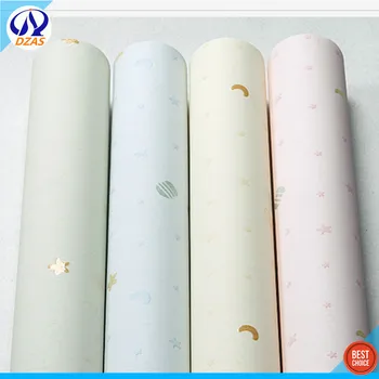 

Gold Star Moon Nonwoven wallpaper bedroom boy girl child room non-woven DZAS-CJ wallpaper