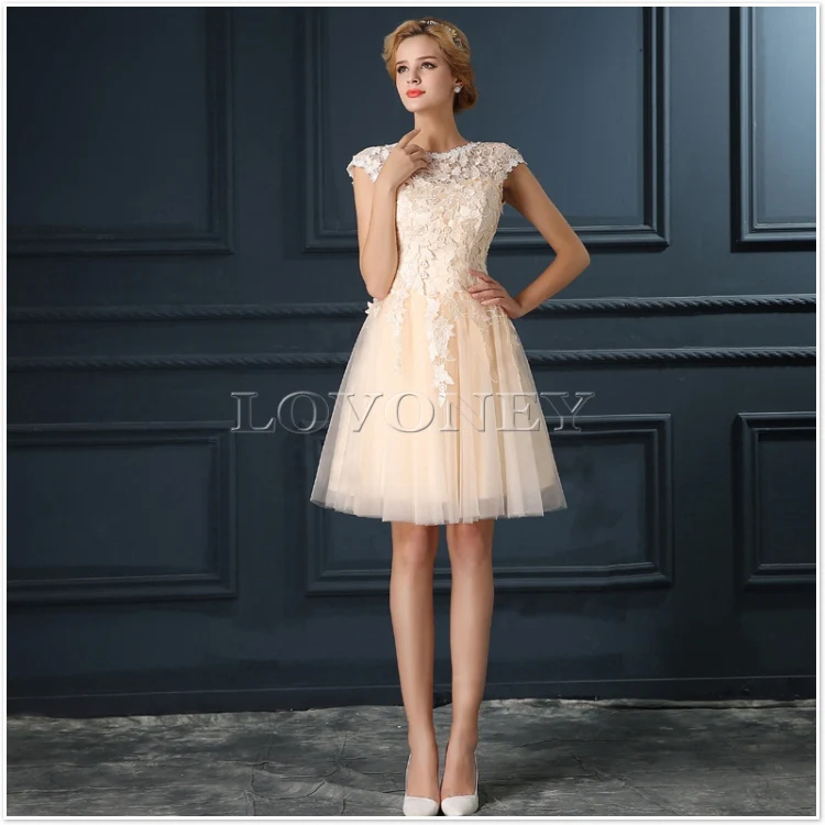 DEERVEADO T402 Short Prom Dresses Elegant A-Line Red Prom Dress Gown Formal Party Dresses Evening Gown Vestido De Festa