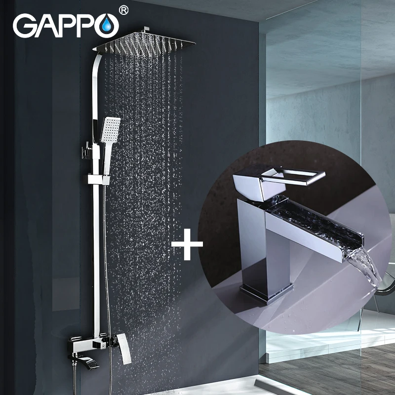 

GAPPO Sanitary Ware Suite waterfall Faucets shower faucet set bronze bathtub shower mixer shower faucet Sensor Faucets