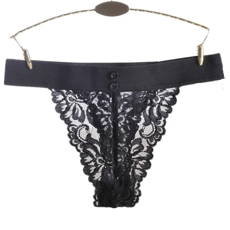 

New Fashion Underwear Lace Women Sexy Panties G-String Intimates Cute Button Lace Women knickers Underpants 7 Colors