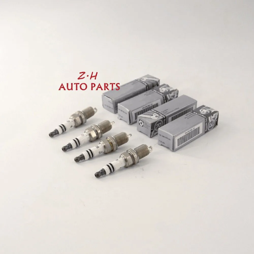 

NEW 4pcs Platinum Spark Plug 101 000 063 AA For VW Volkswagen Golf Jetta Passat Audi A4 A6 TT 1.8T 101000063AA PFR6Q