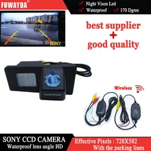 FUWAYDA Wireless SONY CCD Car Rear View Mirror Image With Guide/Help Line CAMERA for Ssangyong Rexton Ssang yong Kyron