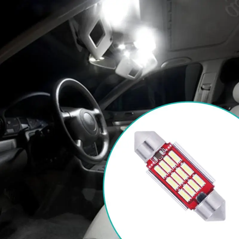 Buy 10pcs 4014 12SMD 36mm 39mm Car Dome Interior Light
