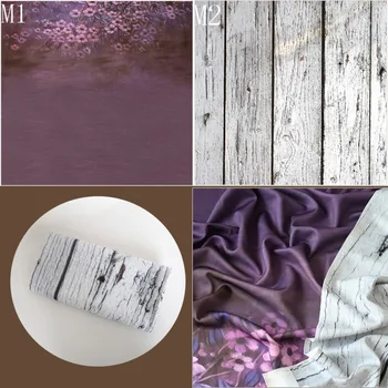 

150x150cm Newborn Double Side Wood Backdrop Vintage Newborn Wood Background Baby Vinyl Backdrop