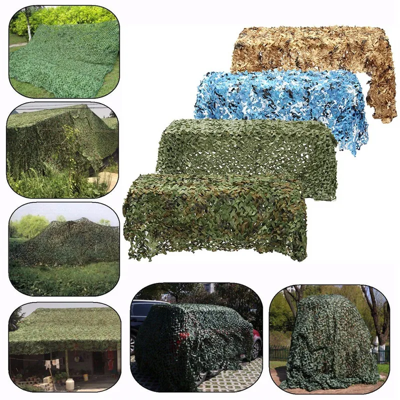 

SGODDE Sun Shelter 4m*2m Outdoor Hunting Military Camouflage Net Woodland Army Camo netting Camping Tent Shade Sun Shelter