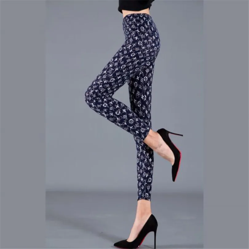 gym leggings YRRETY Women Leggings Fitness Geometric Print Elastic Waist Summer Print Legging Pants Female Push Up Legging Workout Hot Sale fishnet leggings