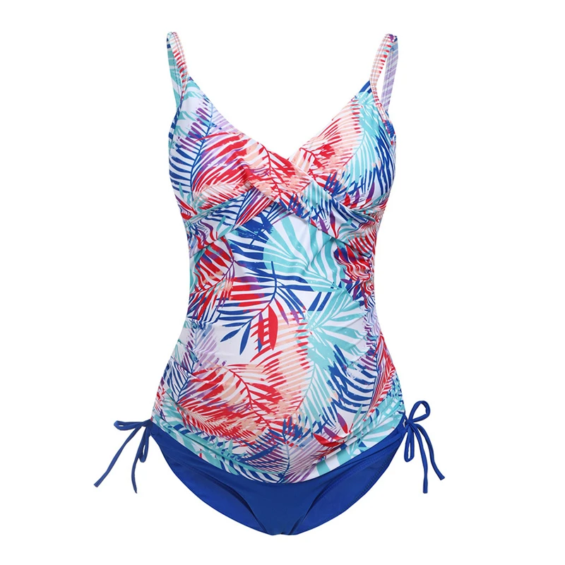 Women SwimmingWomen Maternity Tube Top Print Bikini Swimwear Swimsuit Bathing Suit Beachwear Swimwear Women Plus Size C9% (2)