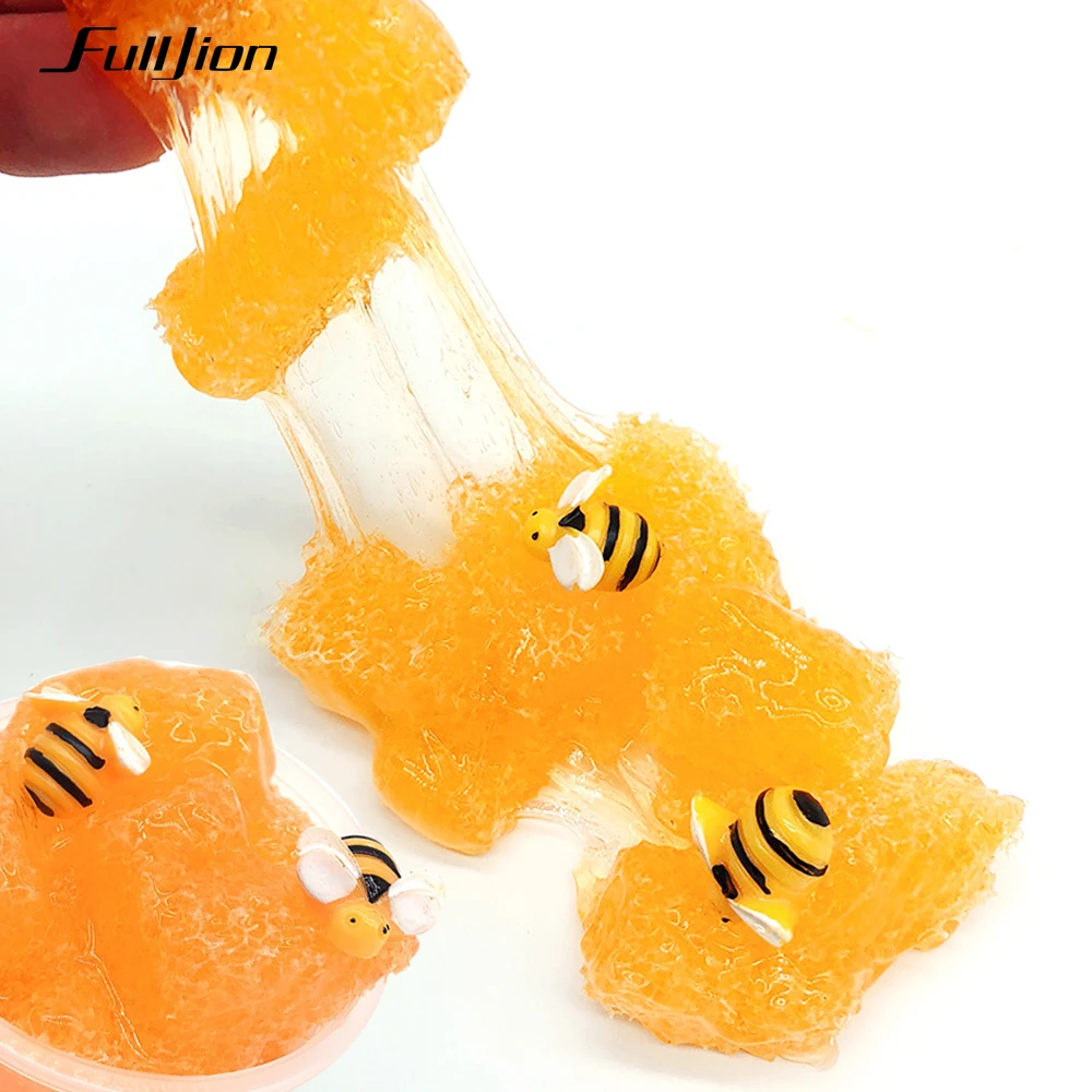 

Fulljion Fluffy Slime Clear Plasticine Kits Slime Modeling Box Butter Clay Honey Lizun Glue Bee Toys Antistress DIY Handgum Fimo