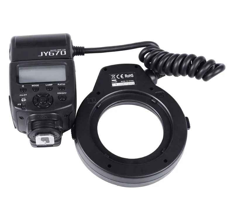 Viltrox JY 670 DSLR камера фото LED макро кольцо Lite Вспышка Speedlite светильник для Canon Nikon Pentax