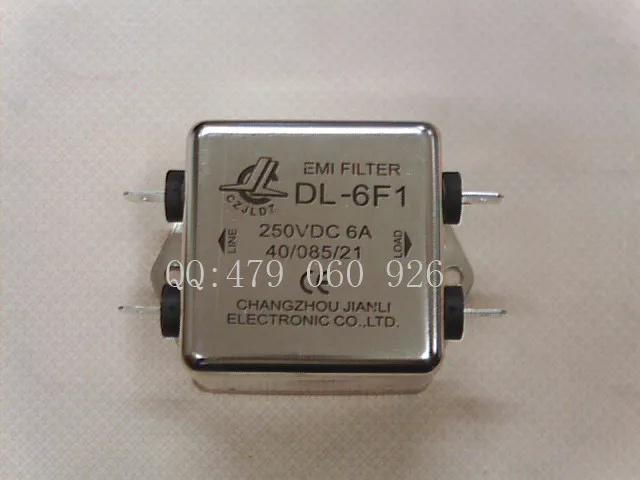 

[ZOB] DL-6F1 EMI 6A 250VDC Jianli DC power supply filter switch --5PCS/LOT