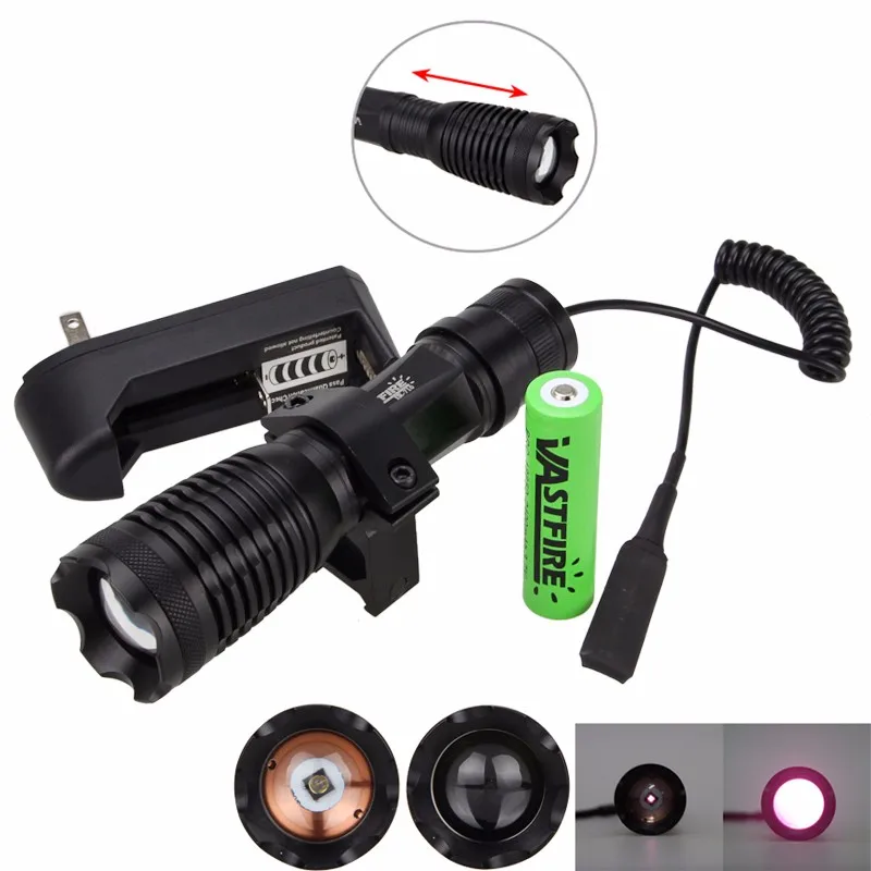 10w 940nm IR LED Zoomable Night Vision Infrared Radiation Flashlight