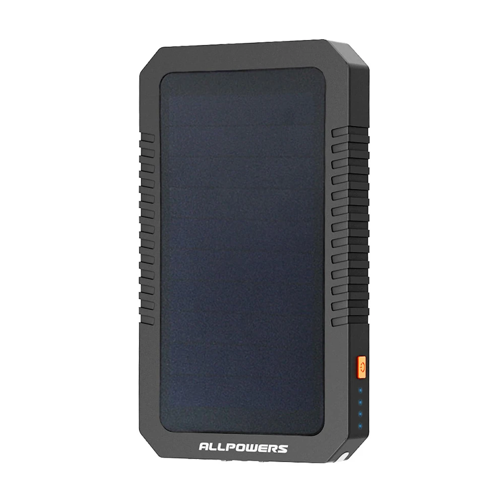 

Super Discount ALLPOWERS Solar Power Bank High Quality External Battery Charger Dual USB Output Powerbank Charge for Cellphone.