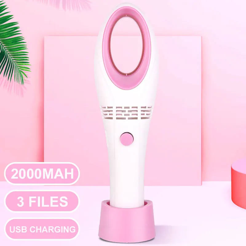 USB портативный мини кулер вентилятор из кожи перезаряжаемый 3 вентилятора Оценка