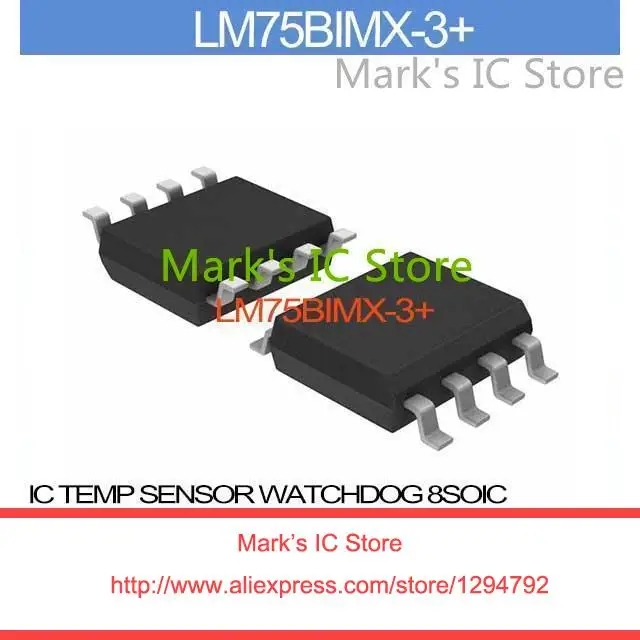 LM75BIMX 3+ IC TEMP SENSOR WATCHDOG 8SOIC LM75BIMX 75B LM75BIM 75BI