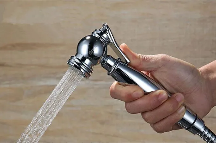 100% латунный женский ручной Биде Душ Туалет струйный очиститель портативный биде