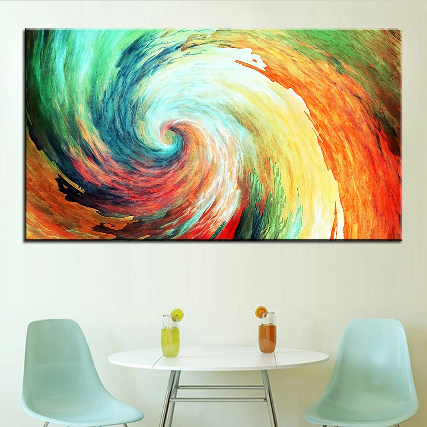 Large size Printing Oil Painting swirl Wall painting Decor Wall Art