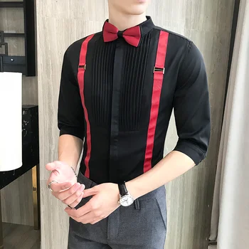 

2019 Summer New Men Dress Shirt Unique Design Comfortable Breathable Business Casual Shirts Men Short Sleeve Tops