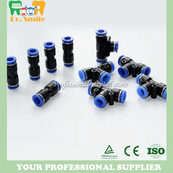 

6Pcs Dental Lab Air Compressor Tubes Adapter Joint Connectors 2Types Sale