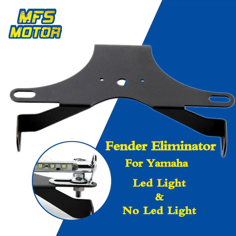 LED Lights Number License Plate Holder Bracket For 06 15 Yamaha YZFR6