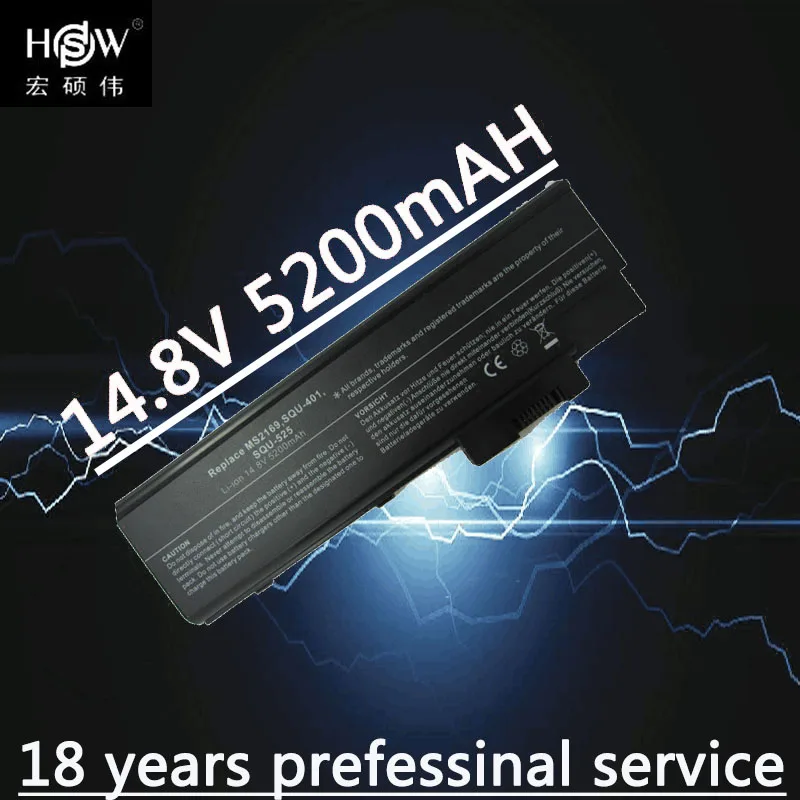 

HSW 8CELLS laptop Battery For Acer Aspire 3003LCi 1415 1693 1680 1690 3000 3500 5000 4UR18650F-1-QC192 Bateria akku
