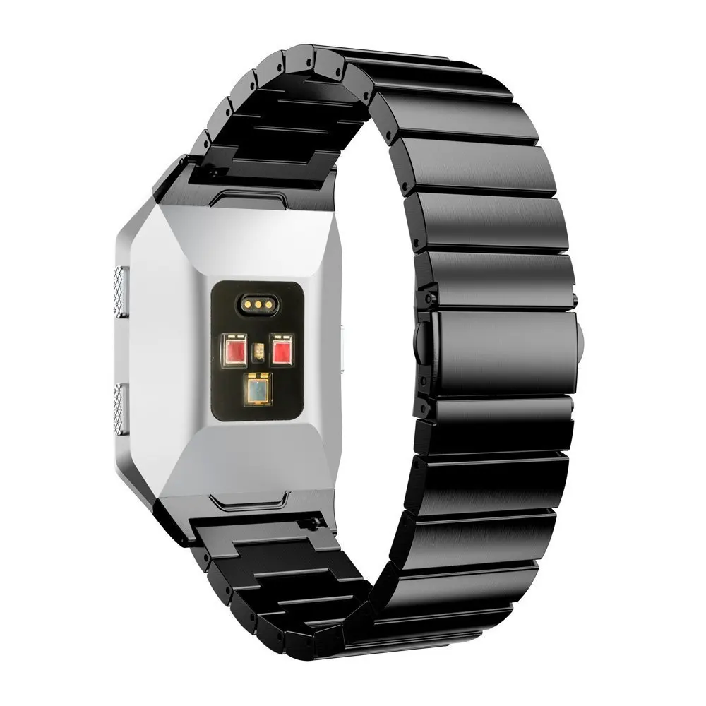 

Ktab Smart Accessories for Fitbit Ionic adjustable solid stainless steel Metal wrist bands with tool for Fitbit Ionic