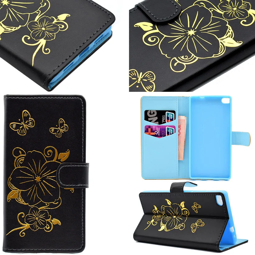 PU Кожаный Бумажник Case Cover Для Huawei Ascend P8/P8 Lite P8 Mini/P9/P9 Lite/Флип Держатель Телефона