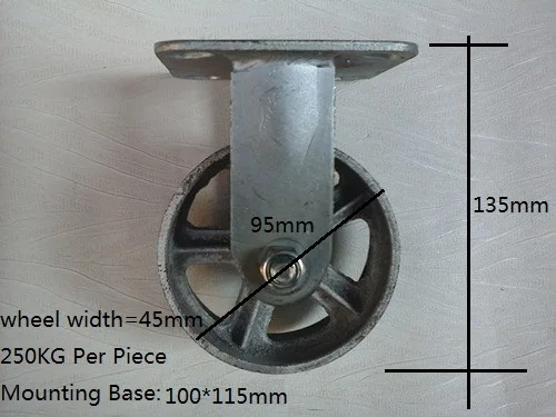 Premintehdw " литое железное колесико с жестким фиксированным колесиком