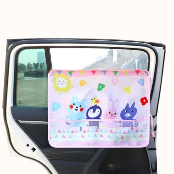 

Car Windshield Car Sun Shade Curtains Cute Cartoon Car Styling Rear Side Window Sunshade Protect Window Curtains 70cm*50cm