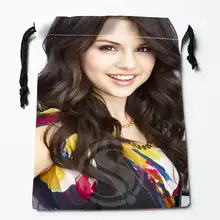 T& w123 selena gomez& l Специально Отпечатанные получить Мешок Тип Сжатия мешки drawstring размер 18X22 см F725 и T123rt