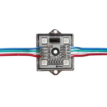

500X Wholesale LPD6803 RGB dream color 4 leds digital pixel module waterproof IP65 express free shipping