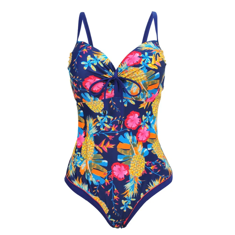 “ Fatos de Banho Set Tankini Retro Vintage Bandage