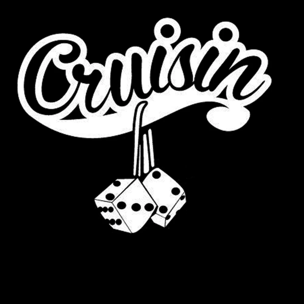 CRUISIN DICE JDM Car Sticker Decal Car Drift Turbo Euro Fast Vinyl