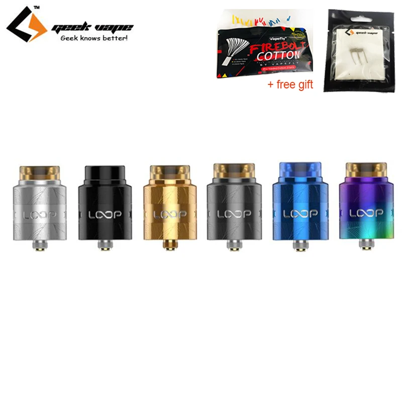 Бесплатный подарок Geekvape петли RDA V1.5 бак BF Squonk Поддержка одиночной и двойной