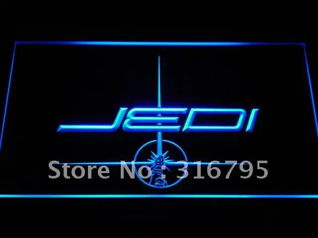 g024 Jedi Star Wars Gifts Decor NEW LED Neon Light Signs with On/Off Switch 20+ Colors 5 Sizes to choose